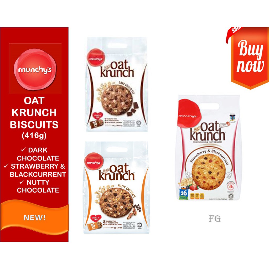 Munchy's Oat Krunch Biscuits ( 390g ) Bag Shopee Malaysia