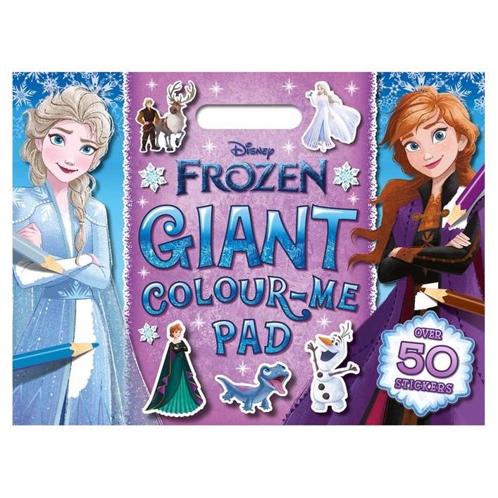Disney Frozen Giant Fun Colouring Pad Book With Stickers For Kids ...