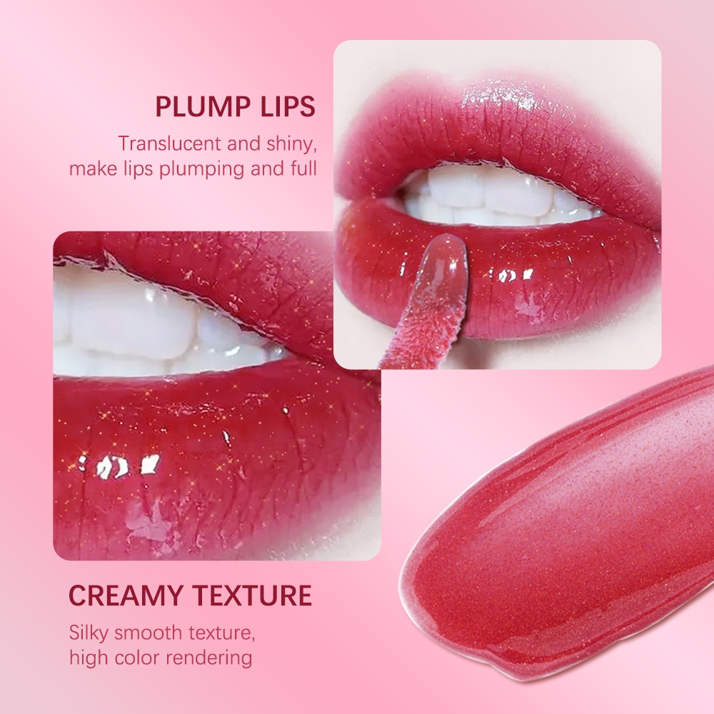 ibcccndc Plumping High Shine & Shimmer Lip Gloss Serum - 6 Colours ...