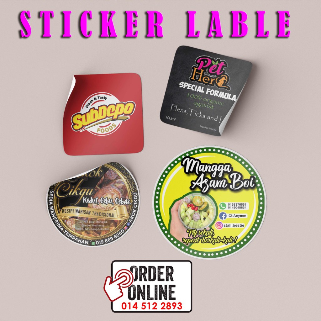 Sticker Label Produk, Label sticker, sticker mirrorcoat, sticker ...
