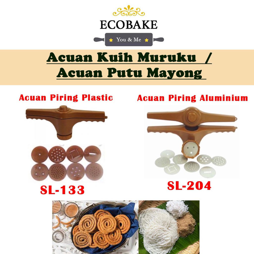 Acuan Kuih Muruku Murukku Mould Acuan Putu Mayong Shopee Malaysia