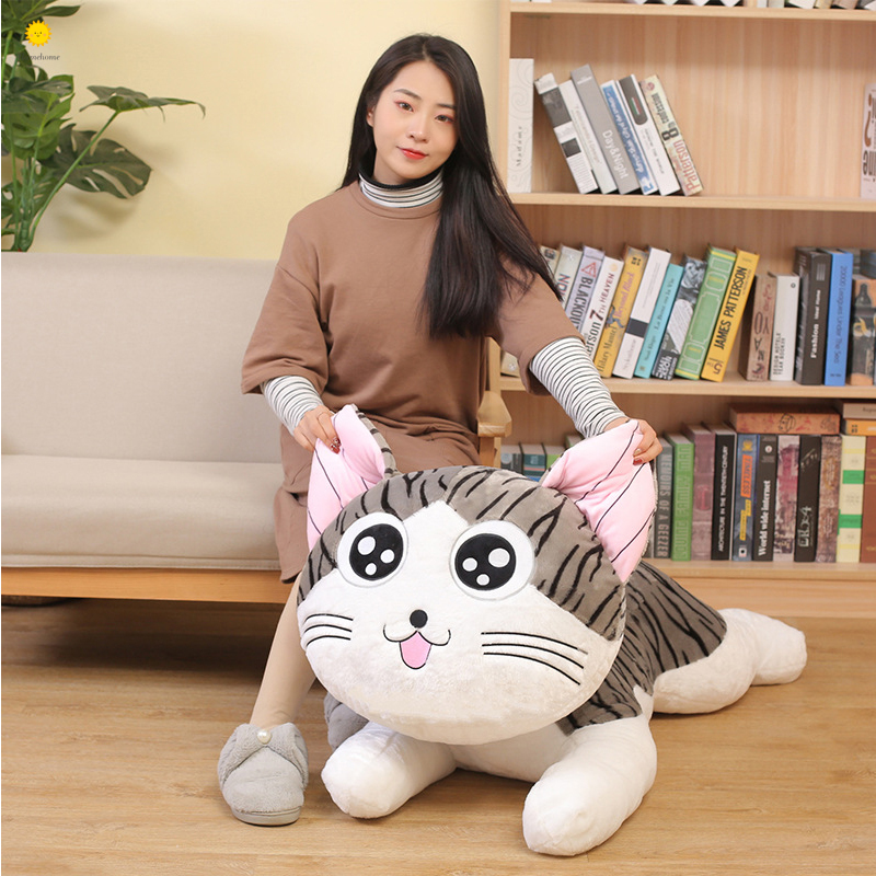 PLUSH CAT PILLOW Toy Short Plush Material And Pp Cotton Filler For