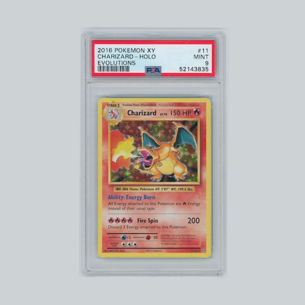 2016/2020 Pokemon Charizard 11/108 Holo XY Evolutions/VMAX - PSA 9 BGS 8.5  | Shopee Malaysia