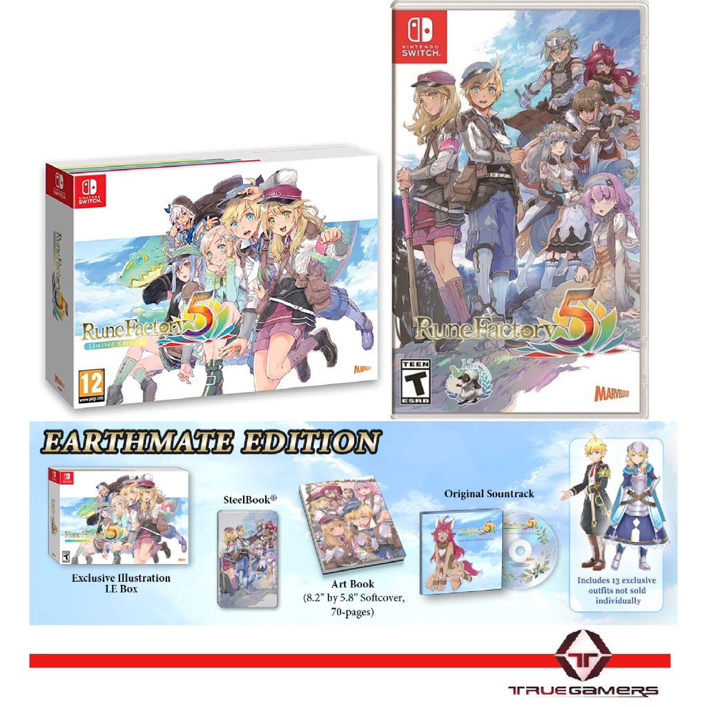 Rune Factory 5 selling Earthmate Edition for Nintendo Switch