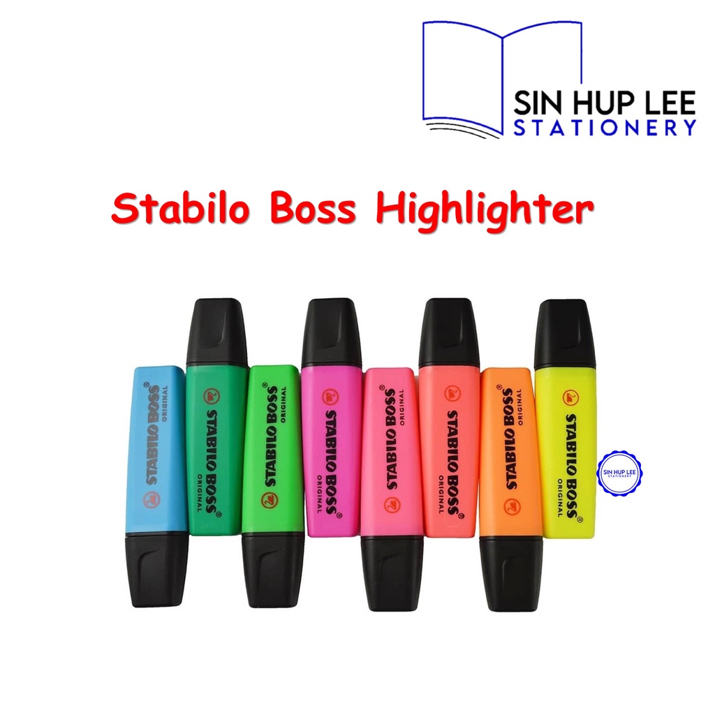  STABILO BOSS Original Highlighter Set, Set of 10, Cool : Office  Products
