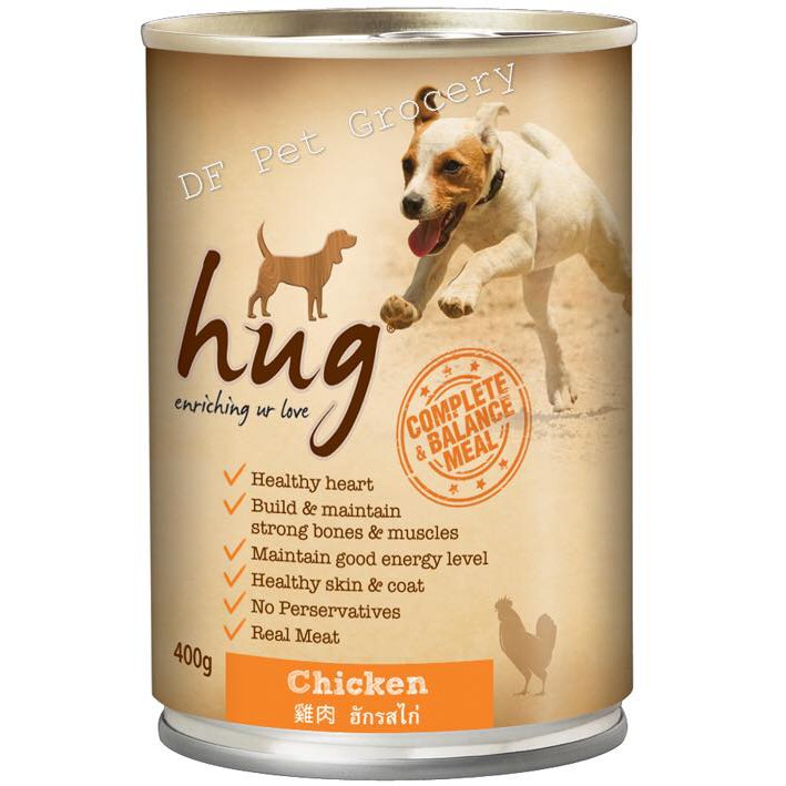 Hug Dog Canned Food 400gm - Lamb / Chicken | Shopee Malaysia