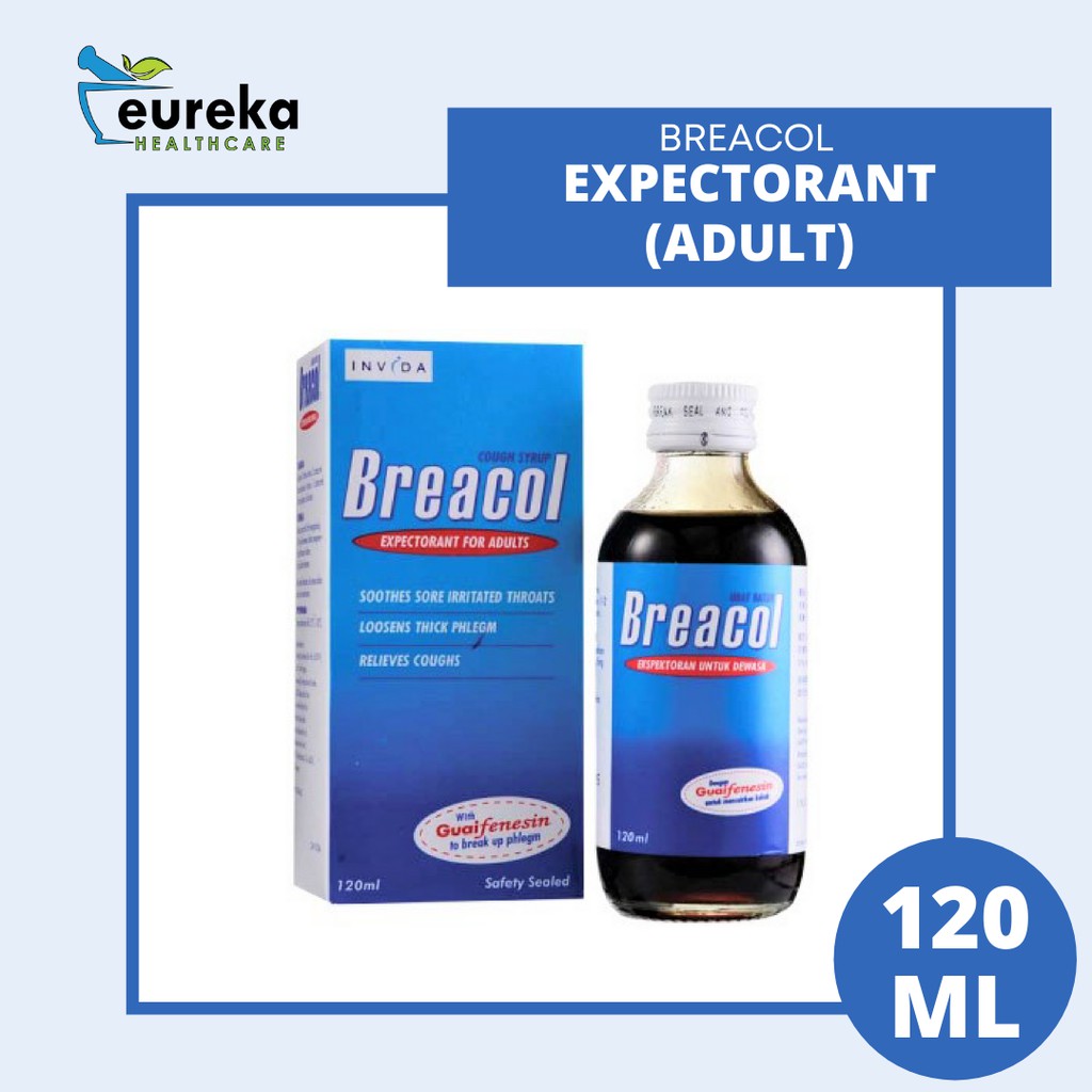 BREACOL COUGH SYRUP EXPECTORANT FOR ADULTS 120ML Shopee Malaysia