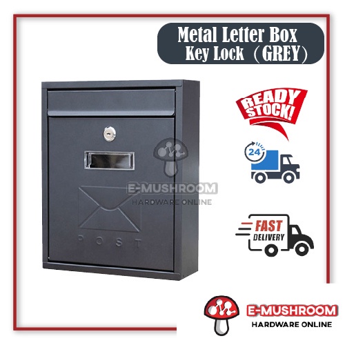 Stainless Steel 304 Wall Mounted Letter Box / Spray Paint Metal Letter