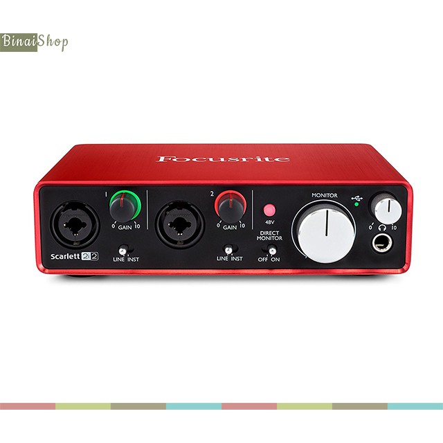 [Free Headphone jack] Focusrite Scarlett 2I2 Gen 2 recording Sound card ...