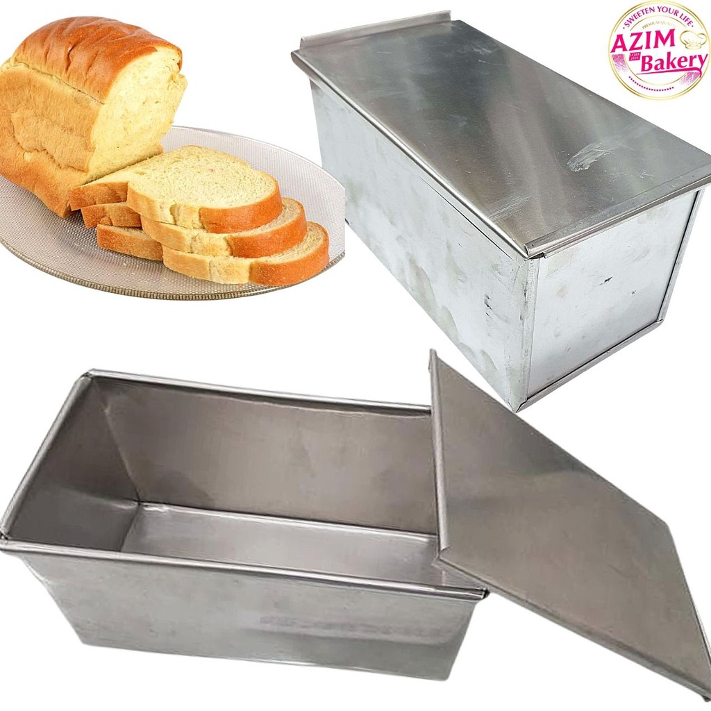 Loyang Roti Tawar 8x4x4 | 9x4x4 Toast Mould With Cover Aluminum For ...