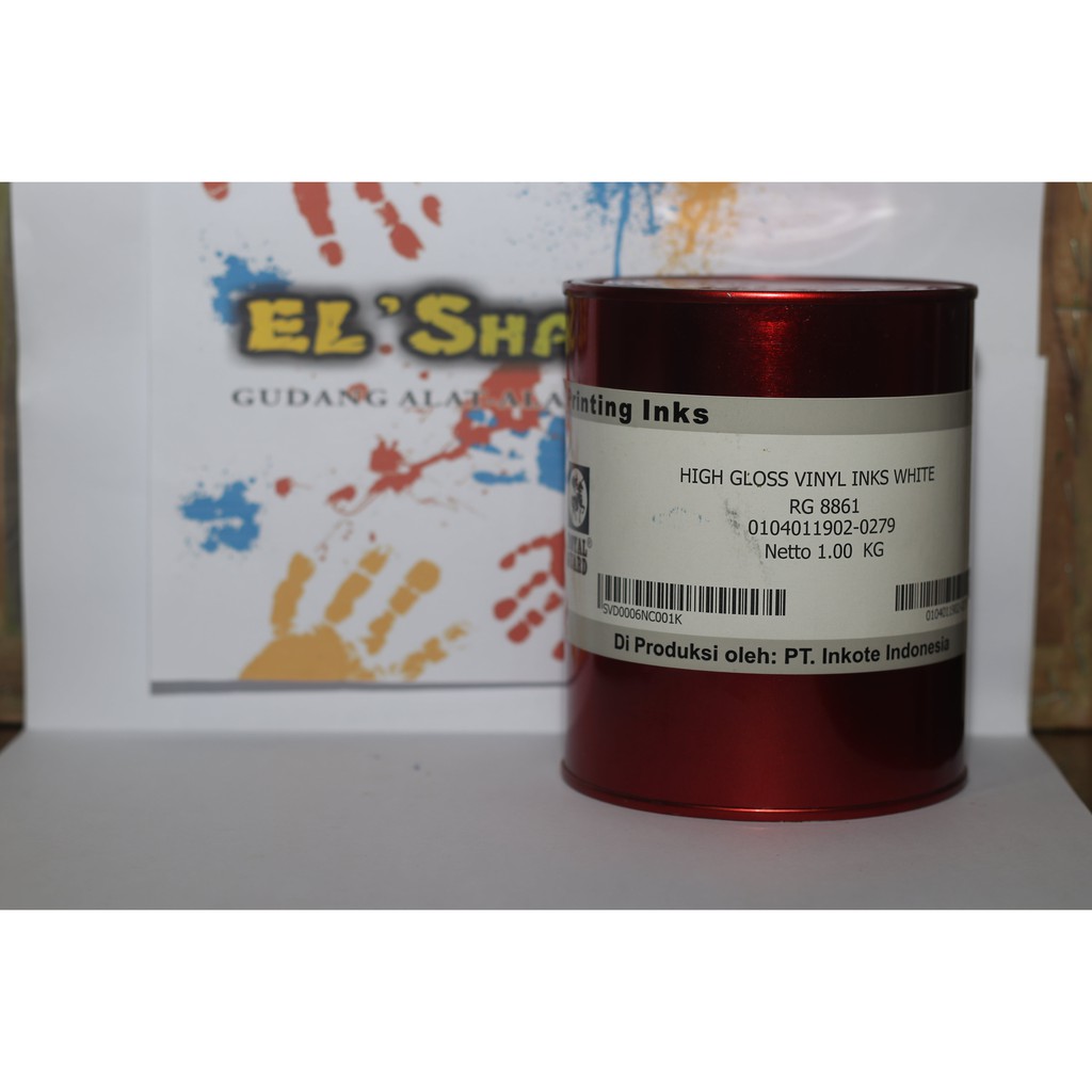 Screen Printing Paint Paper Plastic PVC Royal Guard High Gloss Vinyl Inks White RG 8861 Shopee
