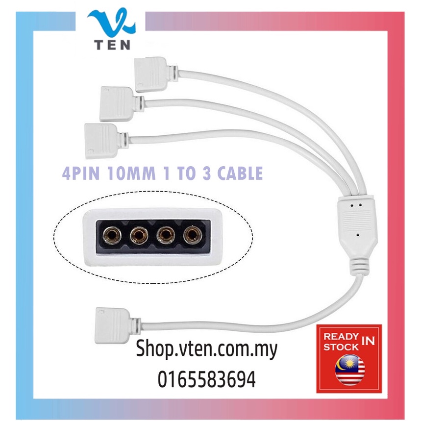 4-Pin Female Connector Wire for 5050 RGB LED Strip in Canada Robotix