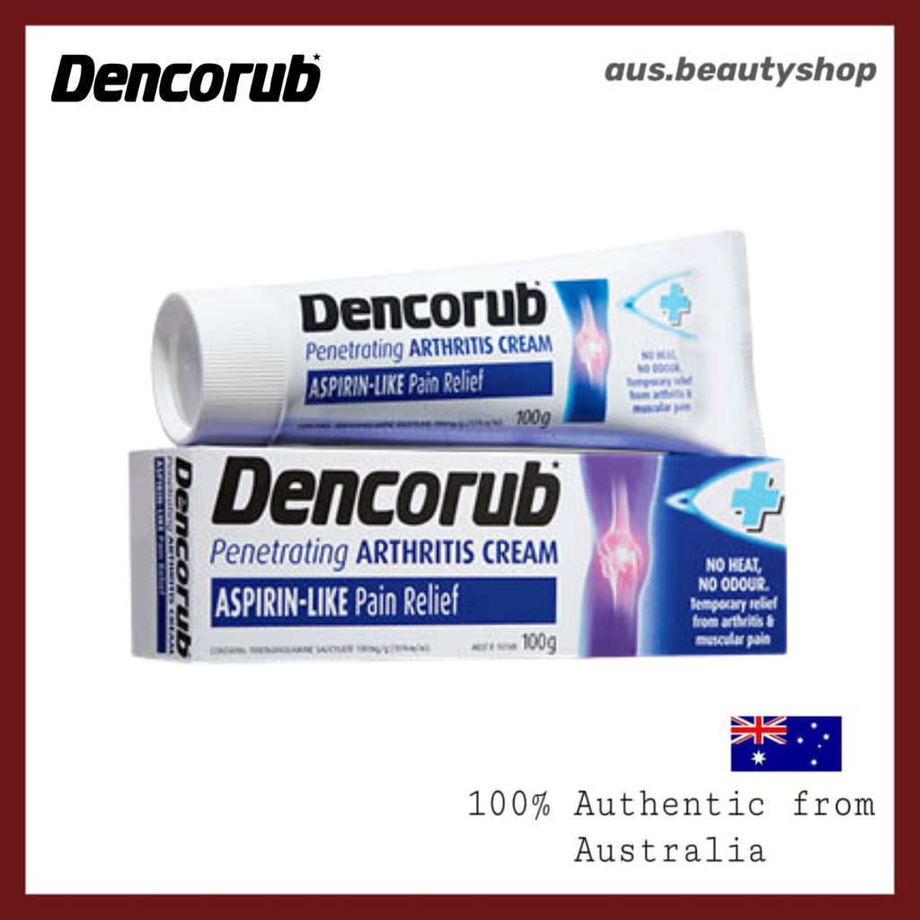 [100 Authentic] Dencorub Arthritis Cream (100g) Shopee