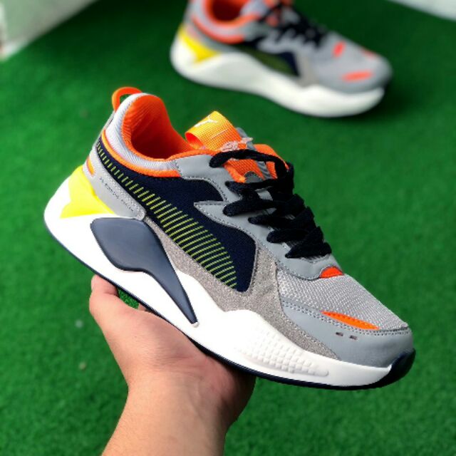 Puma rsx grey store orange