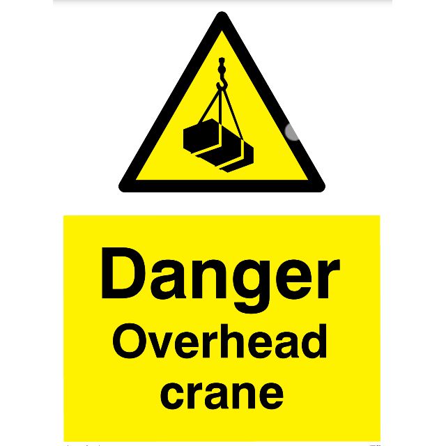 SIGNAGE - DANGER OVERHEAD CRANE (BANNER /PVC STICKER) | Shopee Malaysia