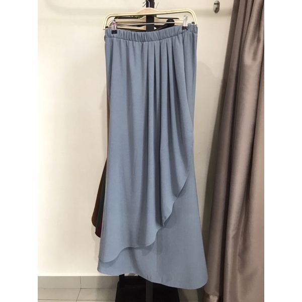 Ready Stock Solid Colour Casual Long Skirt Kain Labuh | Shopee Malaysia