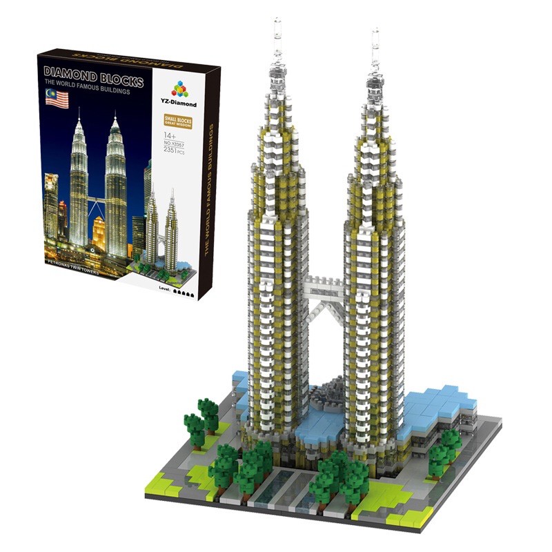 ⚠️现货⚠️ReadyStock YZ KLCC Building Block 马来西亚吉隆坡双峰塔 057 | Shopee Malaysia