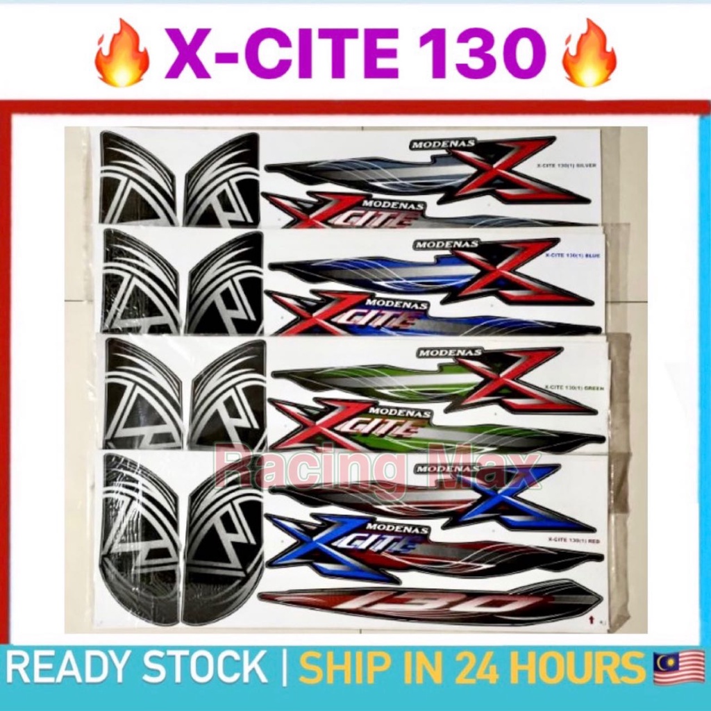 Modenas X-cite 130 (1) Body Sticker X Cite Xcite130 Xcite 130 Body 