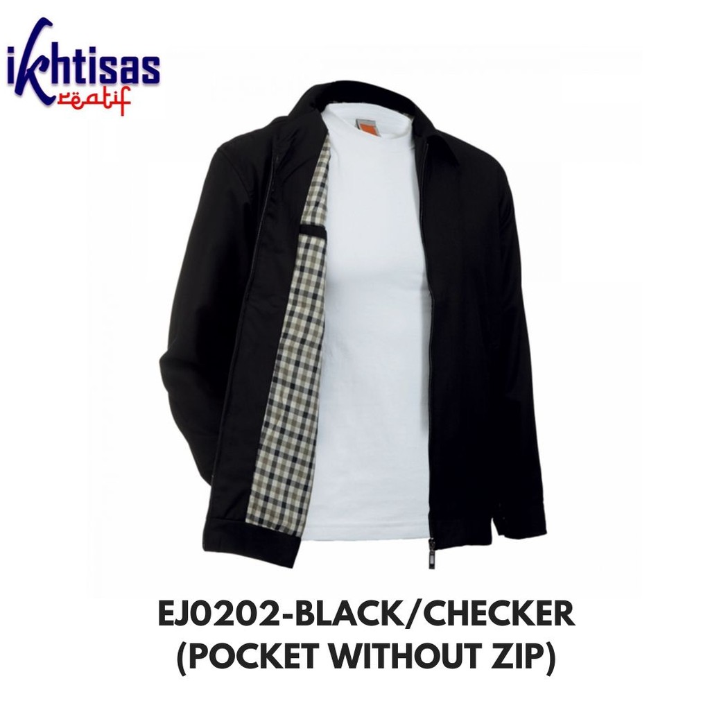 Executive Jacket Oren Sport EJ0202 Black Checker Direct Shipping From Manufacturer Shopee Malaysia