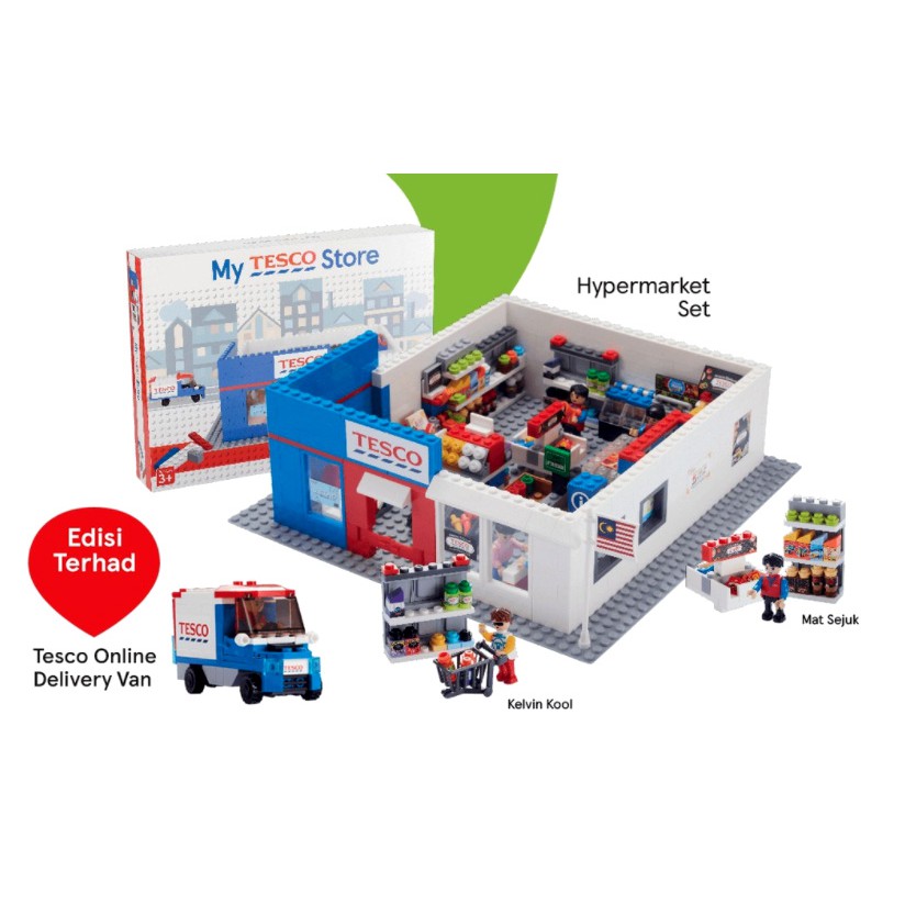 Tesco Malaysia Lego Set Full Set Include Limited Edition Tesco Delivery Van Shopee Malaysia