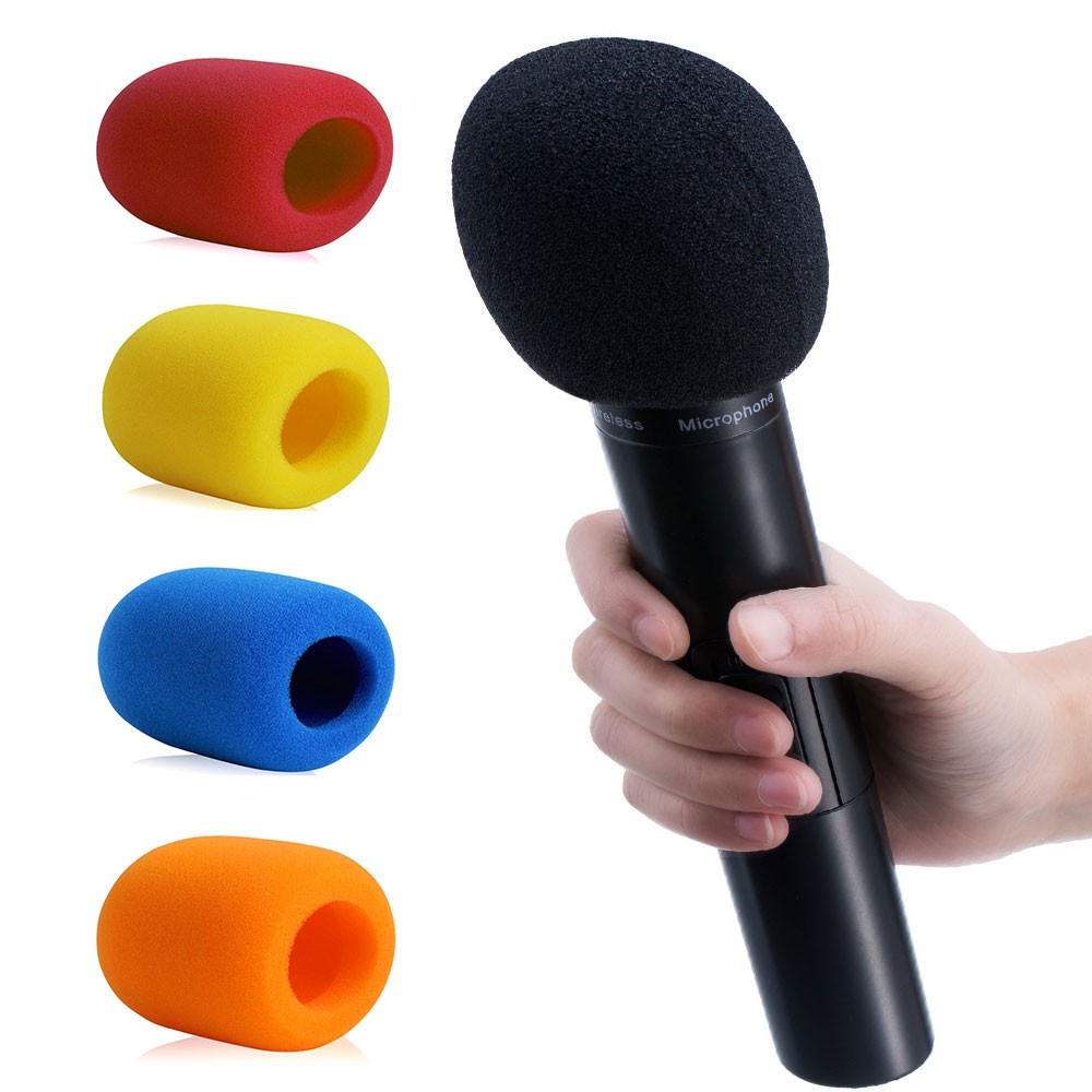 Colorful Foam Mic Cover Sponge Anti Noise Windscreen Sound For Handheld ...