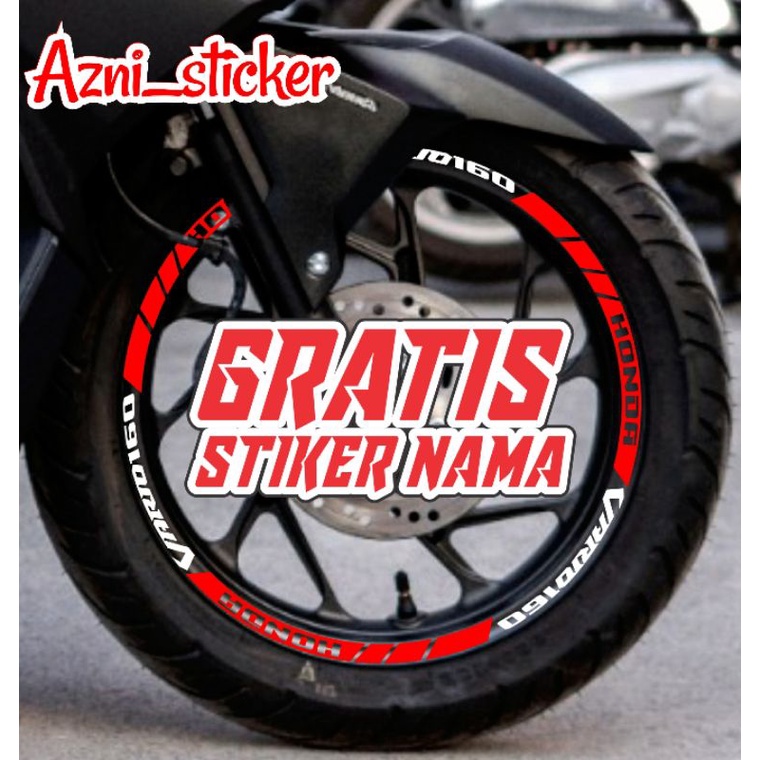 Motorcycle rim stickers vario 160 4 valve rims vario 160 cbs stickers ...
