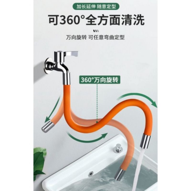 Faucet Extension Extender Rotating Water Tap Extension Pipe Kitchen ...