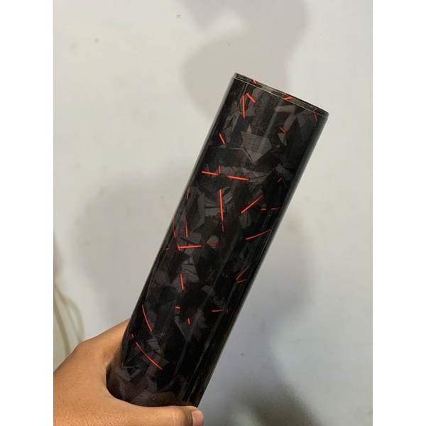 Sticker carbon forged red motif Sticker size 50 x 100 cm | Shopee Malaysia