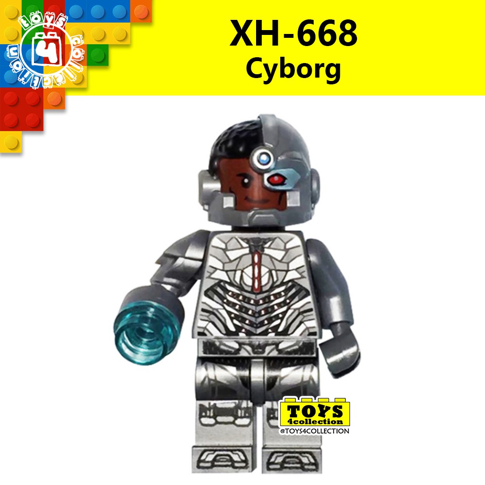 XINH 668 Cyborg Superheroes Minifigures Block Compatible Building ...