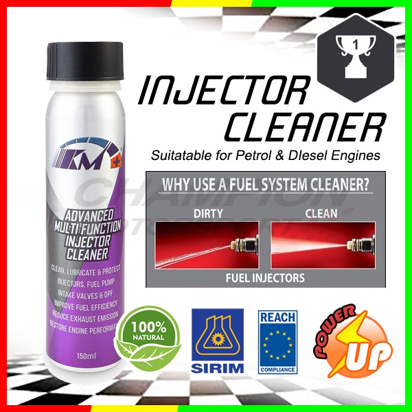 KM+ Injector Cleaner / Fuel System Cleaner Petrol & Diesel 150ml KM