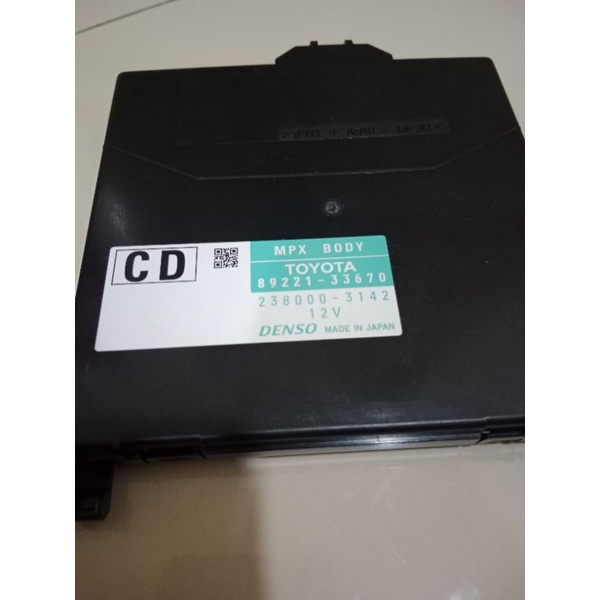 TOYOTA MPX BODY ECU(89221-33671)(89221-33670) | Shopee Malaysia