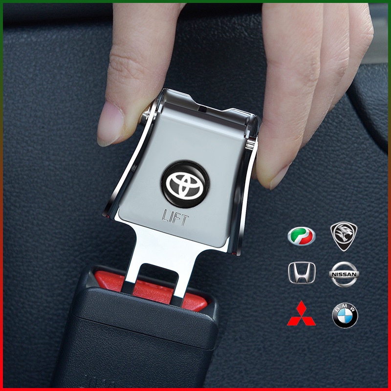 car safety seat belt buckle clip extender metal hard plug alarm stopper