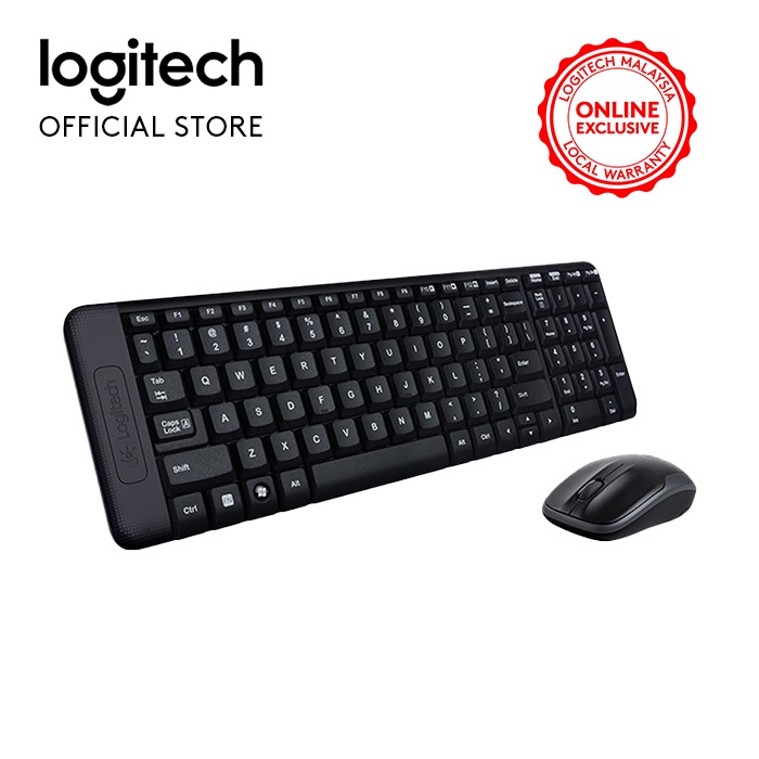 Logitech MK215 Wireless Keyboard and Mouse Combo for Windows, 2.4 GHz