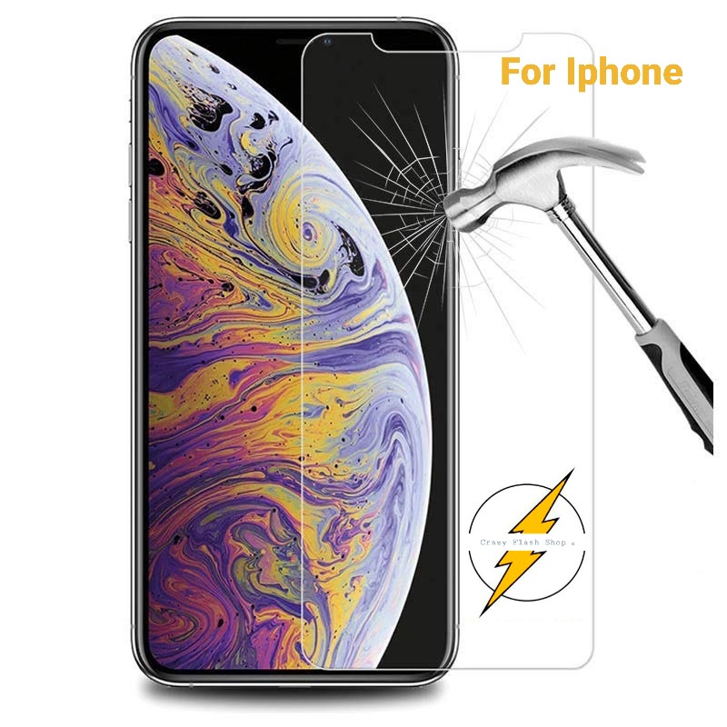 IP 5 5S 5C SE 6 6S 7 8 Plus X XR XS MAX Tempered Glass Screen Protector ...