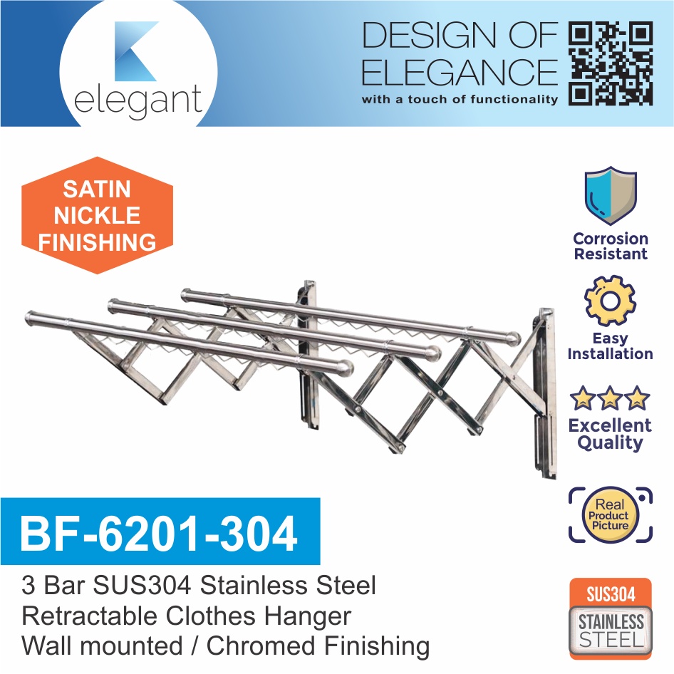 Sinor Stainless Steel Clothes Drying Rack BF-6250-304