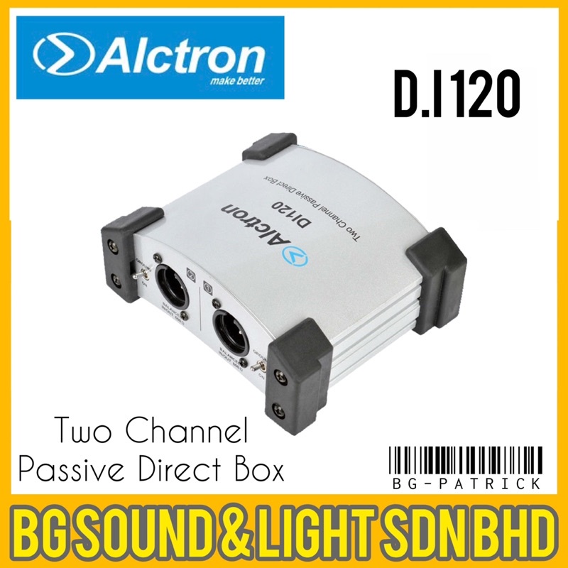 Alctron DI120 Dual channel passive DI box D.i.box DiBox Direct