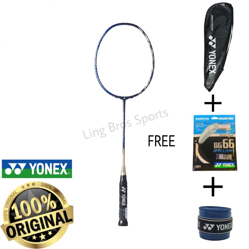 Yonex Astrox 99 Sapphire Navy / Gold 4UG5 *FREE (Yonex BG 66