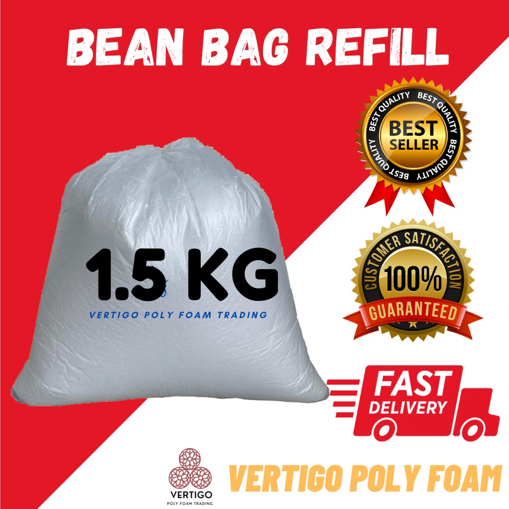 READY STOCK BEAN BAG REFILL FILLING BIJI KABUS Polystyrene Poly   E8f81503ee1be77900163b0aae0f3b95