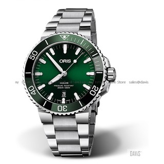 ORIS 0173377304157 0782405PEB Men s Watch Aquis Date Automatic 43.50mm SS Bracelet Green Original