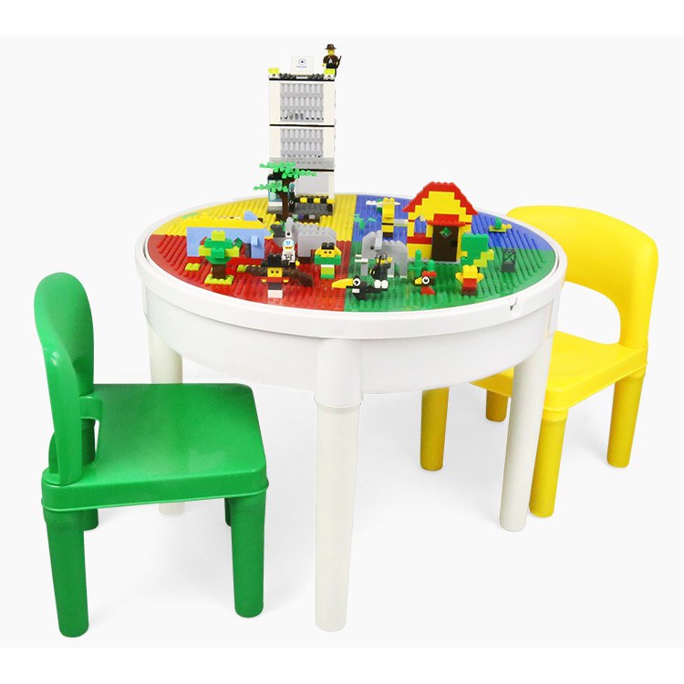 【Barang spot】 [MrBrickHunt] Round Shape Building Block Table Set ...