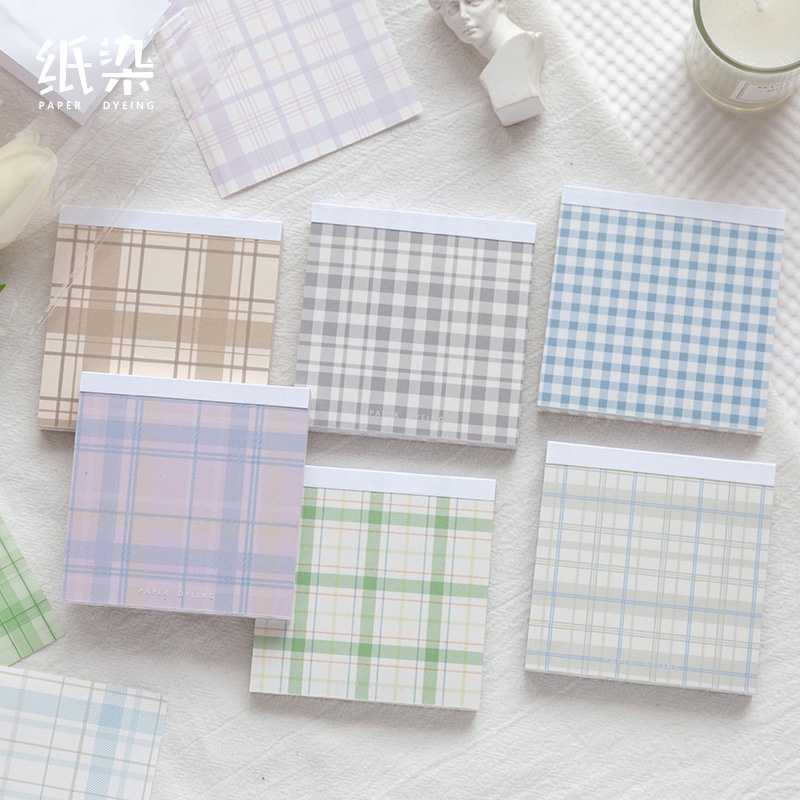 便签本 便签 格子便签 格子漫漫 Paper Dyeing Note Pad 100 Sheets/Pack Lattice Comic ...