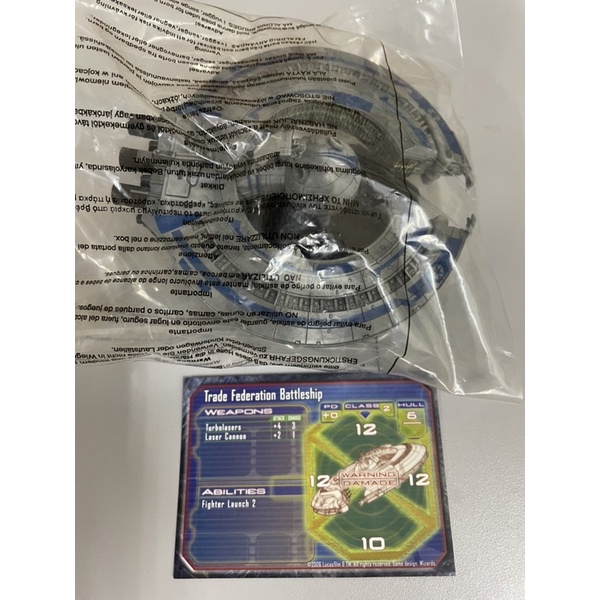 Jouet Star Wars Micro Machines – Trade Federation Battleship (vaisseau) Par Hasbro – Neuf