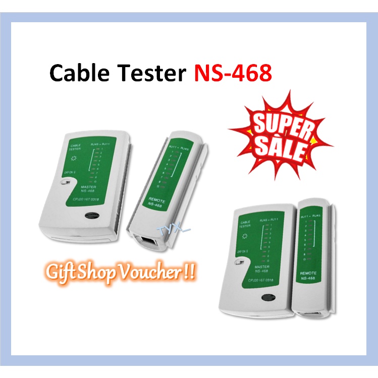 NS468 RJ45+RJ11 Networking LAN Cable Tester (Green) Shopee Malaysia