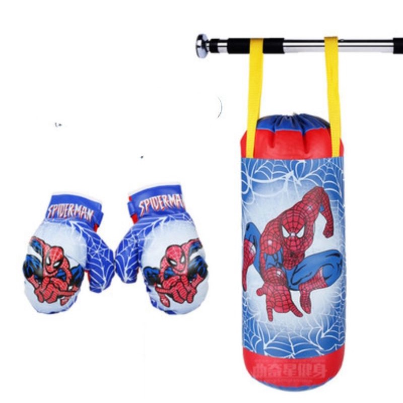 Spiderman Superman Children Boxing Set With Gloves Shopee Malaysia
