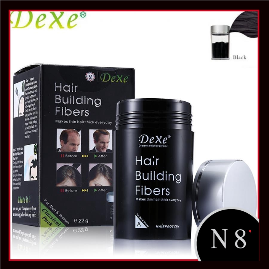 Dexe Black Color Original Hair Building Fiber with 100ml Shopee Malaysia