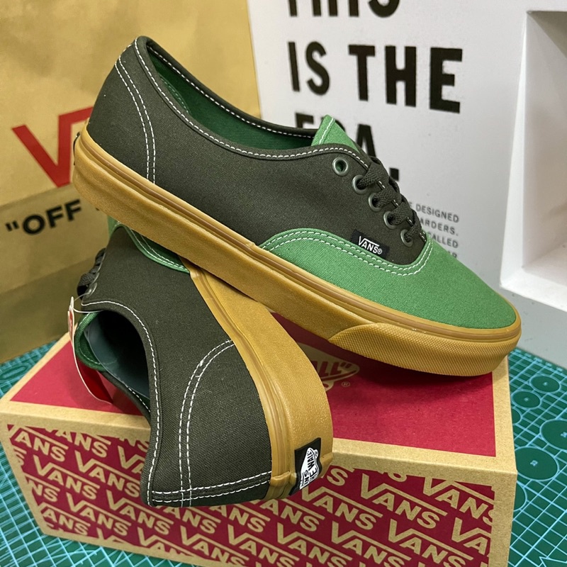 Vans authentic duck green on sale gum