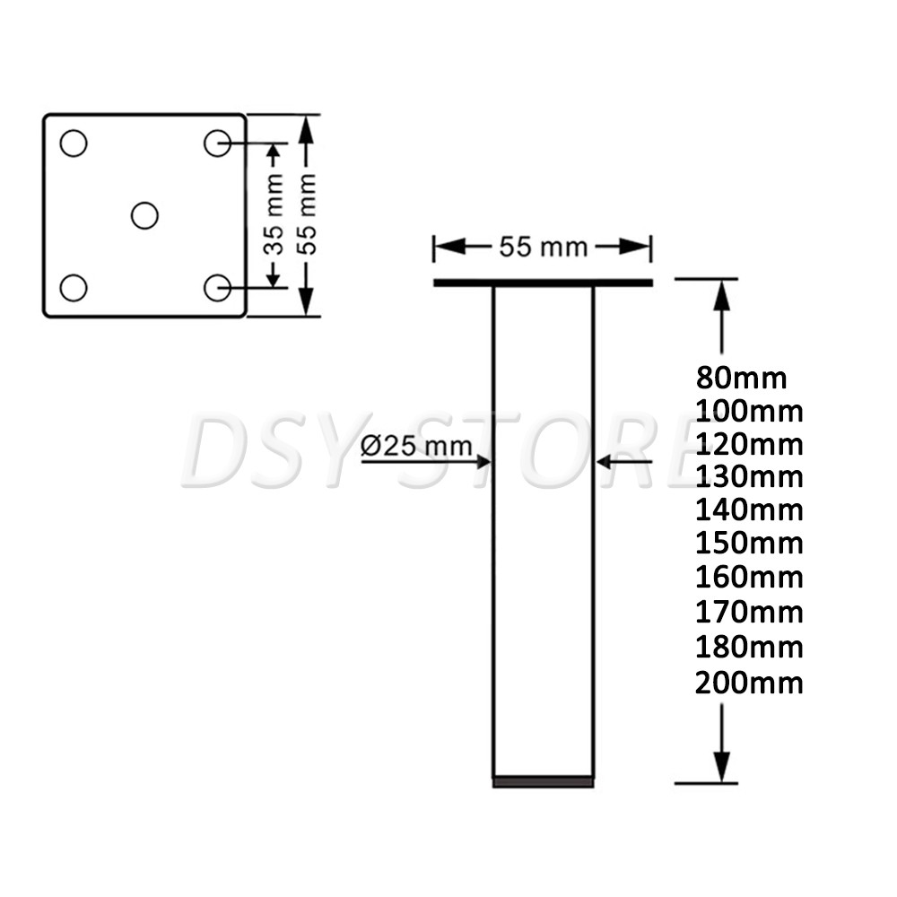 FurnitureLegs TvStands Sofa Leg Coffee Metal Gold for 1/