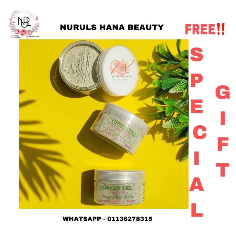 🌿SCRUB GREEN TEA face and body 🌿 Shopee Malaysia
