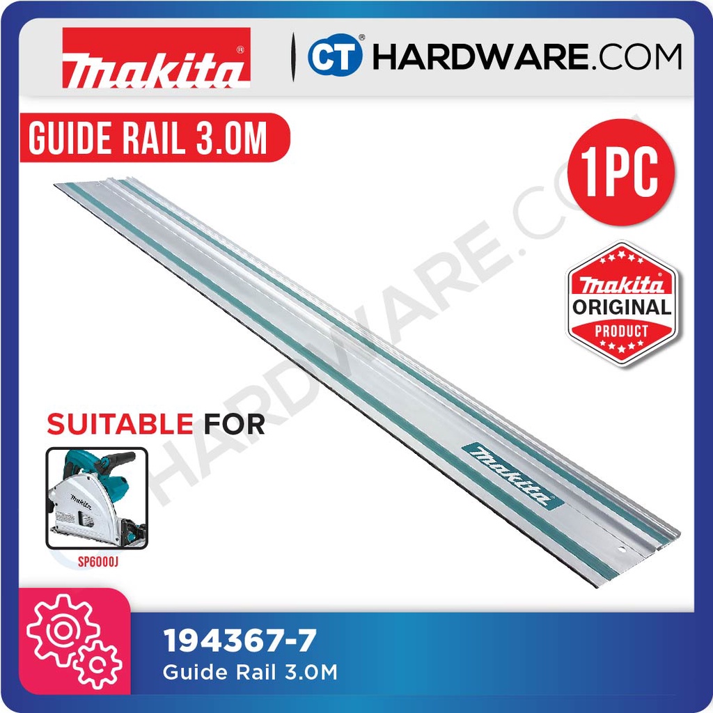 Makita Guide Rail 1.4m / 1.9m / 3m for Plunge Saw SP6000J / DSP600 ...