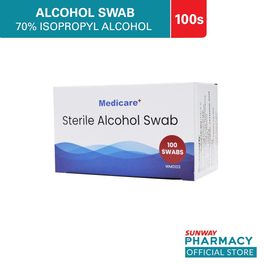 Medicare Sterile Alcohol Swab 100s Box Shopee Malaysia 7778